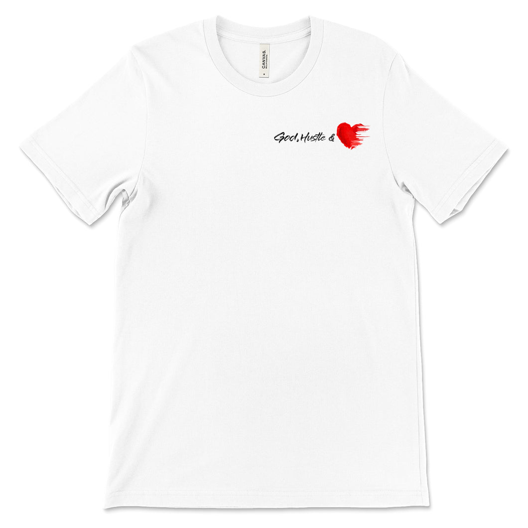 GOD HUSTLE & HEART - Short Sleeve Shirt